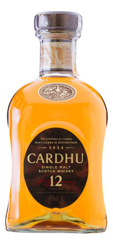 Whisky Single Malt 12 Anos 1 Litro Cardhu