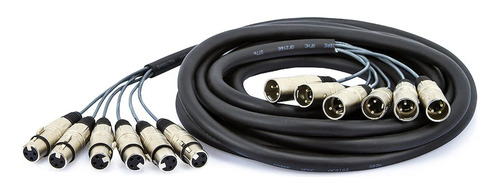 Multicabos Com Conectores Xlr 8 Vias - Cirilo Cabos 11 Mt