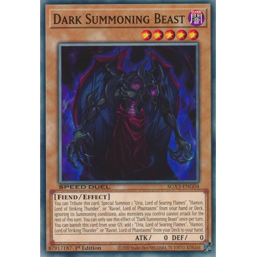 Dark Summoning Beast (sgx3-eng04) Yu-gi-oh!