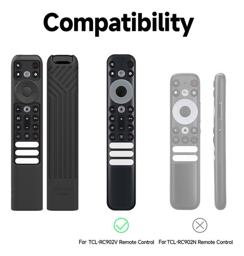Funda De Control Remoto Para Tcl Rc902v Stick Tv Stick, Fund