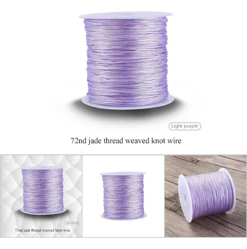 Hilo Cola De Ratón De Nailon 100 M X 0.8 Mm Para Macramé