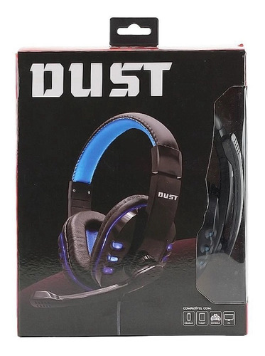 Headset Gamer Dust  X30 Ajustavel Earpad Microfone Led Lw030