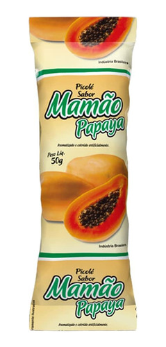 Embalagem Para Picolé Bopp 250g Sabor Mamão Papaia