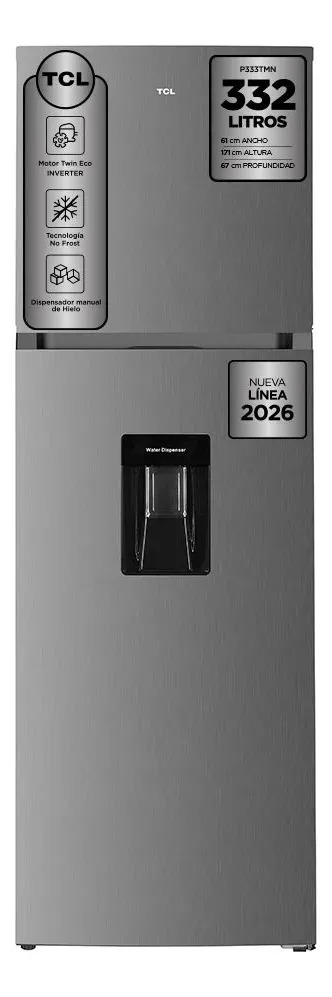 Refrigerador Top Mount No Frost 333 Litros P333TMN