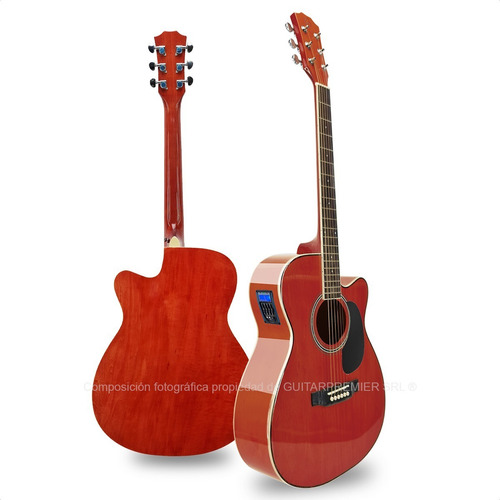 Guitarra Electroacustica Corte + Eq + Afinador + Funda + Pua