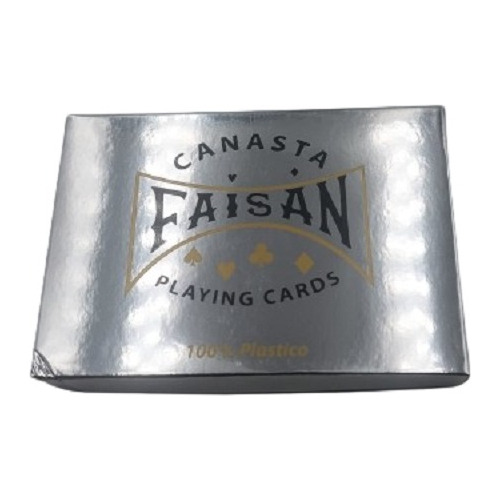 Baraja Canasta Faisan Poker 100% Plastico Reverso Agua Idioma Español Personaje Mariposas