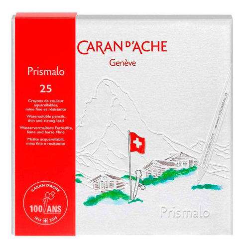 Lápis De Cor Aquarelável Caran D'ache Prismalo 25 Cores