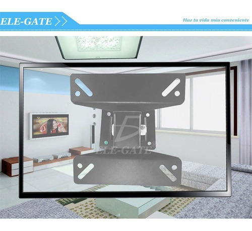 Soporte Pantalla Tv Pared Vesa 14 A 24 Pulgadas 180 Grados Negro