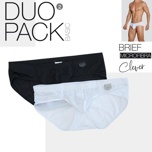 Imagen 1 de 2 de Pack 2 Brief Microfibra Clever Underwear