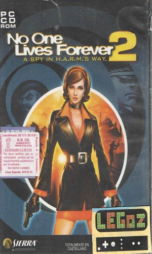 Legoz Zqz No One Lives Forever 2 - Pc Disco Sellado Ref 650