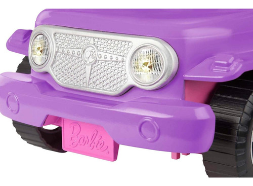 Coche De Juguete Off-road Barbie Morado Con 2 Asientos
