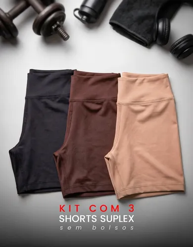 "Corra com Estilo: Kit de 3 Shorts! 🏃‍♀️"