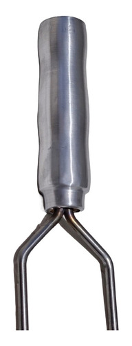 Espeto Duplo Costelão Em Inox Para Churrasco 65cm Lâmina 1un
