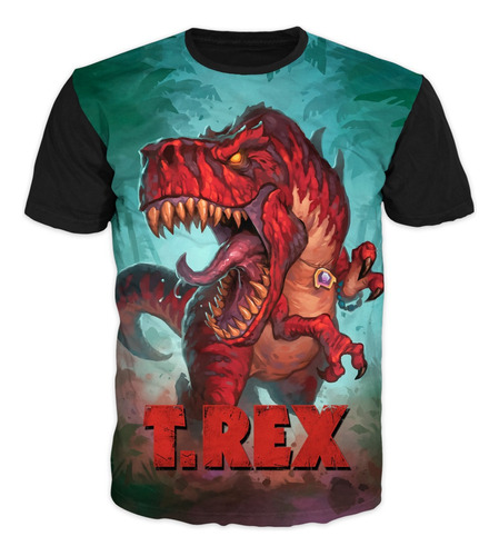 Camiseta Dinosaurios Rex Adultos Y Niños Ref 1