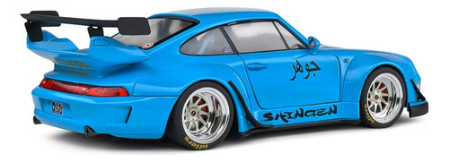 Porsche 911 Type 993 Bodykit Shingen Rwb Escala 1:18 Solido Color Agua