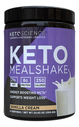 Suplemento Keto Science, Batido Cetogénico De Vainilla, 600