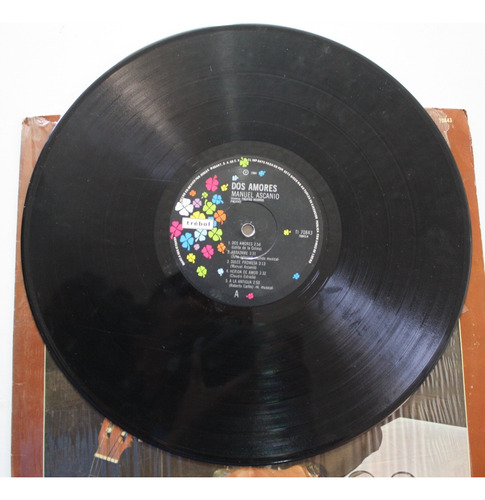 Disco Vinilo Acetato Manuel Ascanio Dos Amores El Sentimient (Usado)