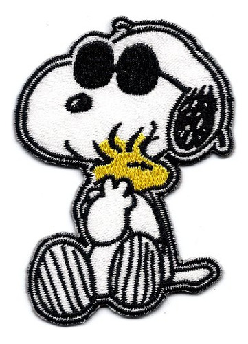 Snoopy Joe Cool Woodstock Anteojo Sol Bordado Cacahuete