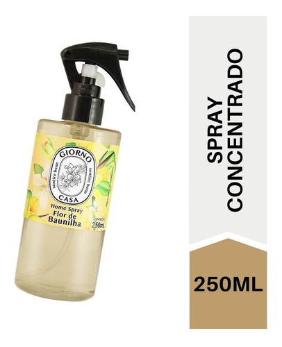 Imagem 1 de 7 de Home Spray Ambiente Cheirinho Flor De Baunilha 250ml Vanilla