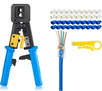 Comprar Crimpeadora Ez Rj45 + 50 Conectores Cat6 Prensa Anticorte