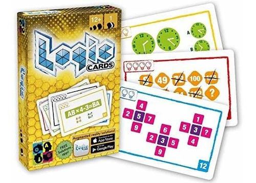 Brain Games Logic Cards Yellow - Math Brain Teaser Card Game