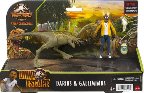  Darius Y Gallimimus, Jurassic World Camp Cretaceous Mattel
