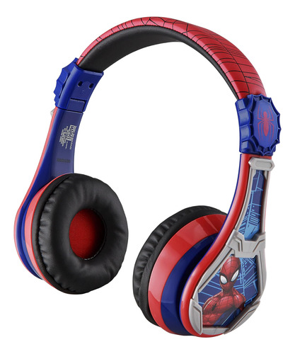 Ekids Spiderman Auriculares Bluetooth Niños Con Micrófono, O