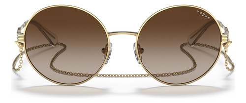 Óculos De Sol - Vogue - Vo4227s 280/13 53 - Com Sicurezza Cor da armação Dourado Cor da haste Dourado Cor da lente Marrom degradê Desenho Redondo