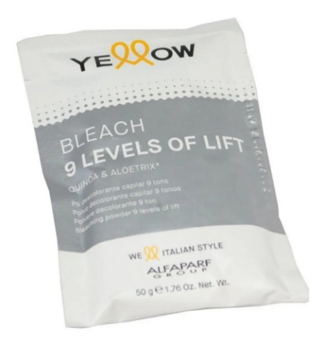 Polvo Decolorante Bleach 9 Tonos X 50 G - Yellow