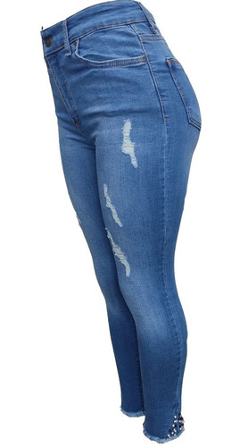 Imagen 2 de 9 de Pantalon Jean De Dama Corte Alto