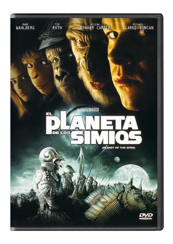 El Planeta De Los Simios Tim Burton Película Dvd