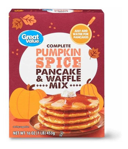 Pumpkin Spice Pancake & Waffle Mix - Solo Agrega Agua!