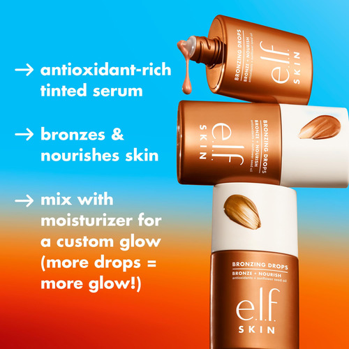 E.l.f. Broceador Bronzing Drops Pure Gold With Yellow Gold S