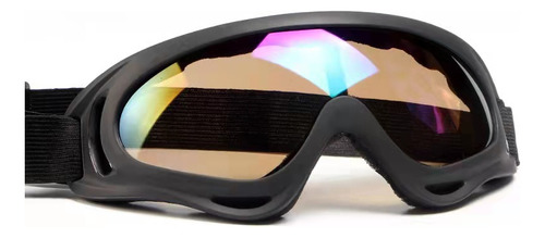 Goggles De Moto Azul Con Correa Y Esponja Gruesa