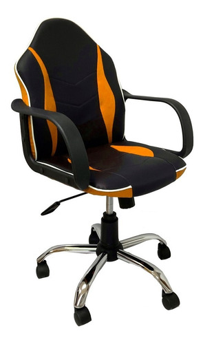 Silla Escritorio Naranja La Mejor Calidad Resistente