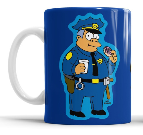 Taza De Cerámica  Los Simpson Jefe Gorgory