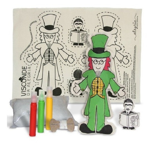 Boneco De Pano - Visconde Alegria - Alegria Sem Bateria