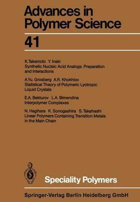 Libro Speciality Polymers - E. A. Bekturov