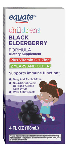 Vitamin C + Zinc 4 Onzas Líquidas Equate Children's