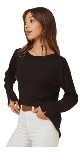 Sweater cuello bote mujer sale