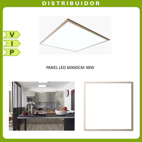 Panel Lampara Led 60x60 6500k 48w Gypsum Empotrable Slim