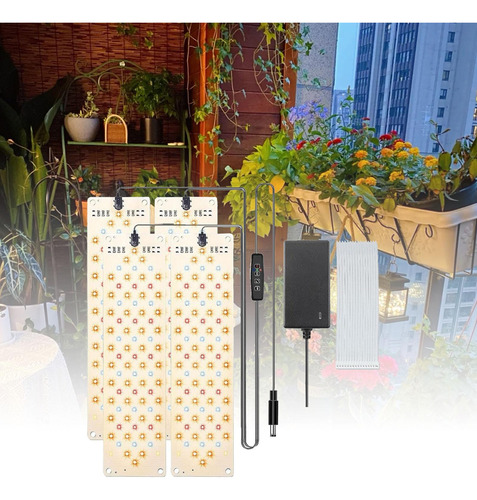 Luz Led De Para Plantas De Interior, Luz De 4 Paneles.