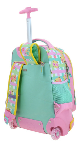Mochila Grande De Ruedas Con Luz Led Happy Girl Wendy