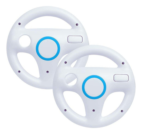 Volante De Carreras De Mario Kart Blanco Para Juegos De Nint