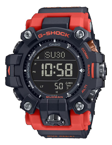 Reloj Casio G-shock Hombre Gw-9500-1a4 Digital Negro Y Rojo