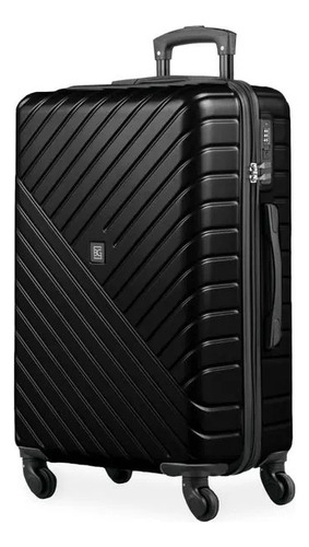 Valija Grande Rigida 23 Kg 4 Ruedas 360 Liviana Bagaggio Negro Lisa