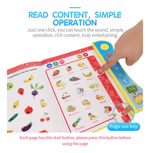 Talking Book Bolígrafo De Interacción Infantil For Aprender