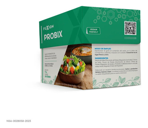Probix Fuxion X14 Sobres - Probióticos Lisados - Salud Intestinal - Regula Metabolismo - Elimina Grasa Visceral - Mejorar Digestion - Pierde Peso