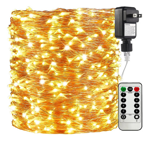 Zaecany 132 Pies 400 Leds Luces De Cadena De Alambre De Cobr