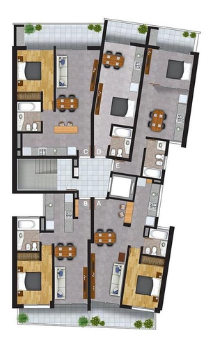 Imagen 7 de 11 de Hermoso Monoambiente En Excelente Ubicación !! Edificio Con Quincho Y Pileta!